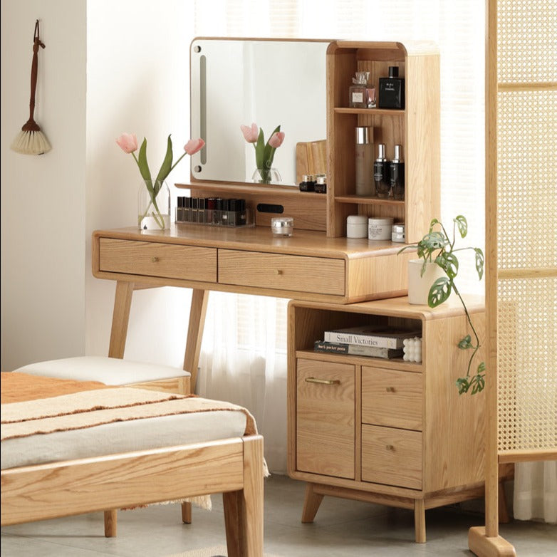 Oak solid wood Dressing Table Telescopic -USA