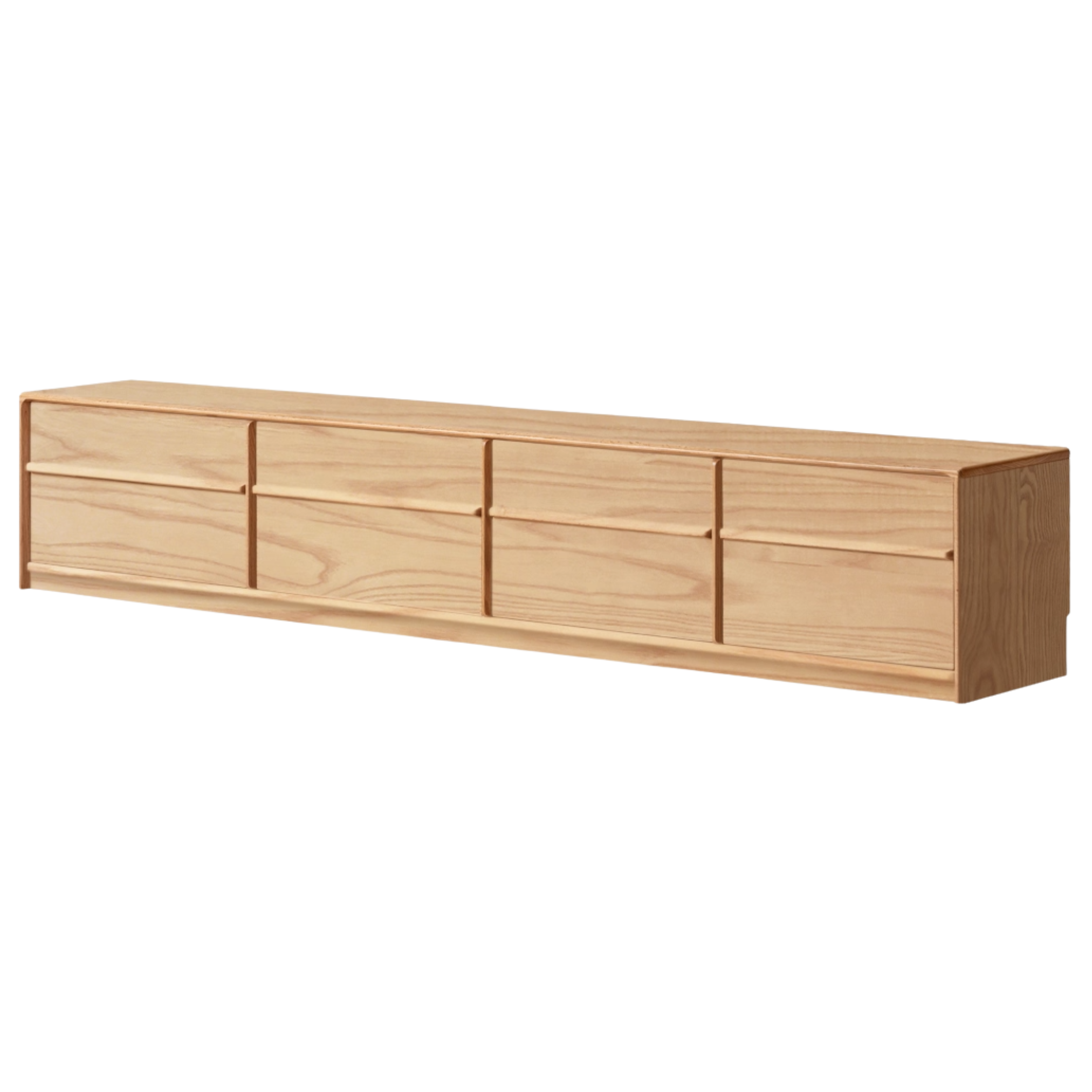 Oak, Ash Solid Wood Modern Skeleton Line TV Cabinet