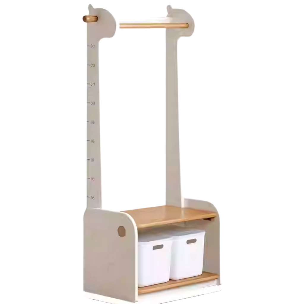 Beech, Solid Rubberwood Children's Coat Rack