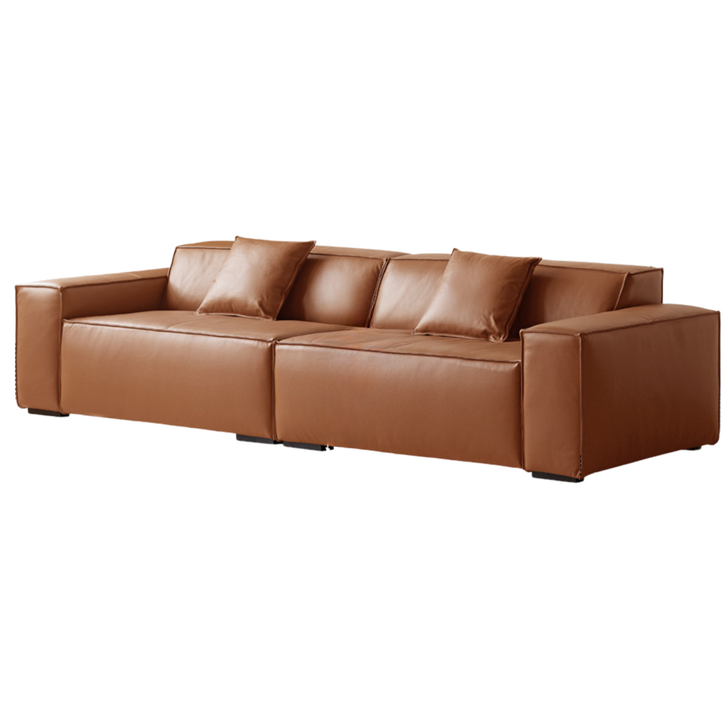 Leather Italian Light Luxury Sofa