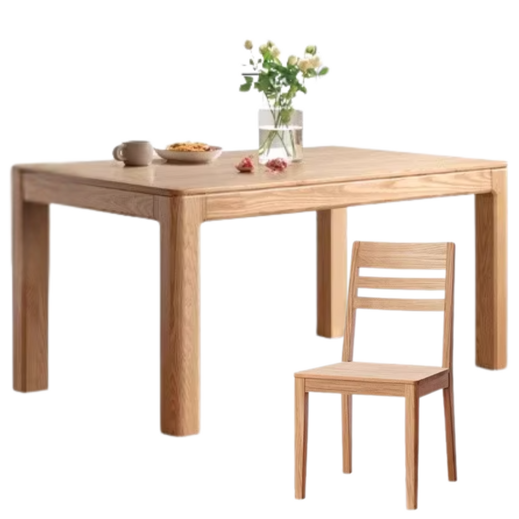 Ash, Oak Solid Wood Long Dining Table