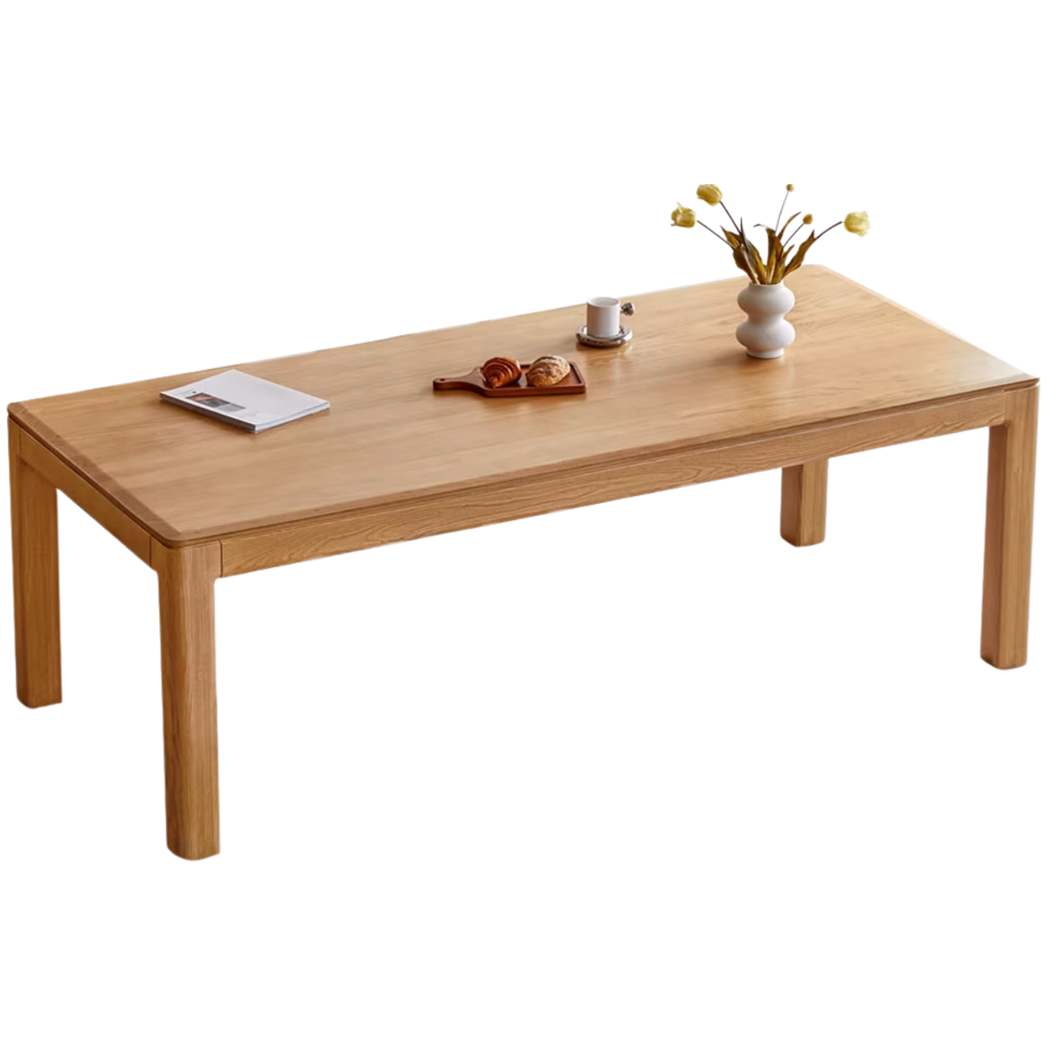 Ash, Oak Solid Wood Long Dining Table