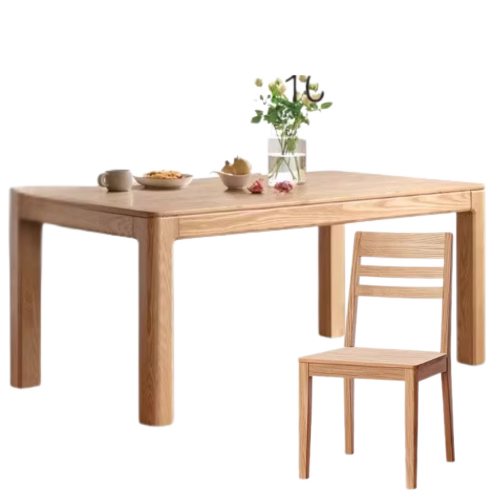 Ash, Oak Solid Wood Long Dining Table