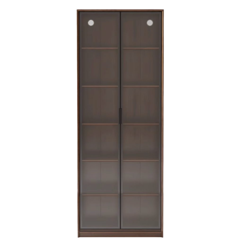 Black Walnut, Golden Sandalwood Solid Wood Bookshelf