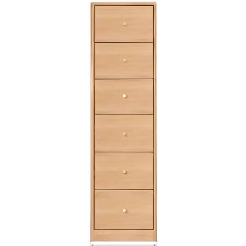 Oak Solid Wood Side Cabinet, Multi-Functional Storage-USA