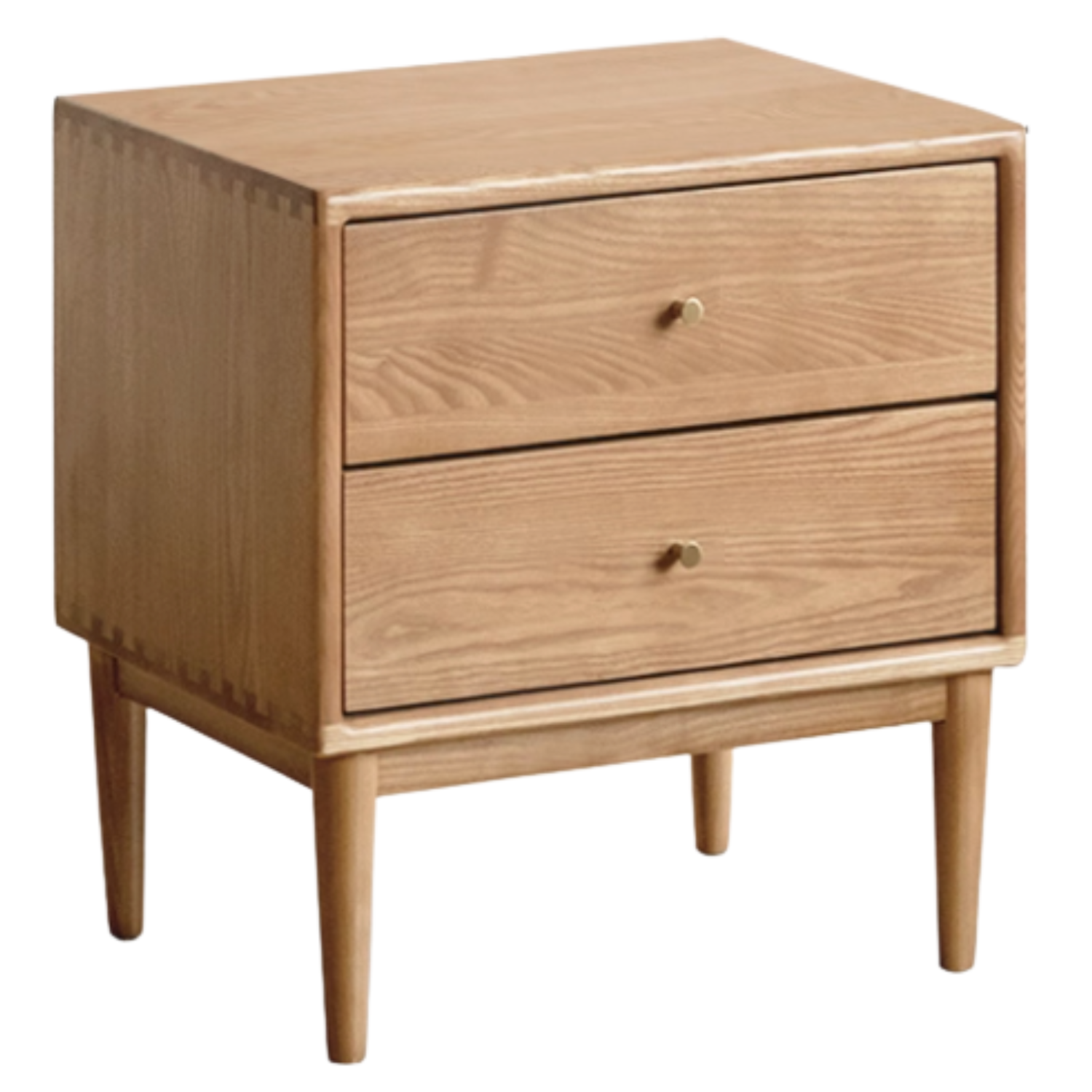 Ash, Cherry Solid Wood Modern Style Nightstand