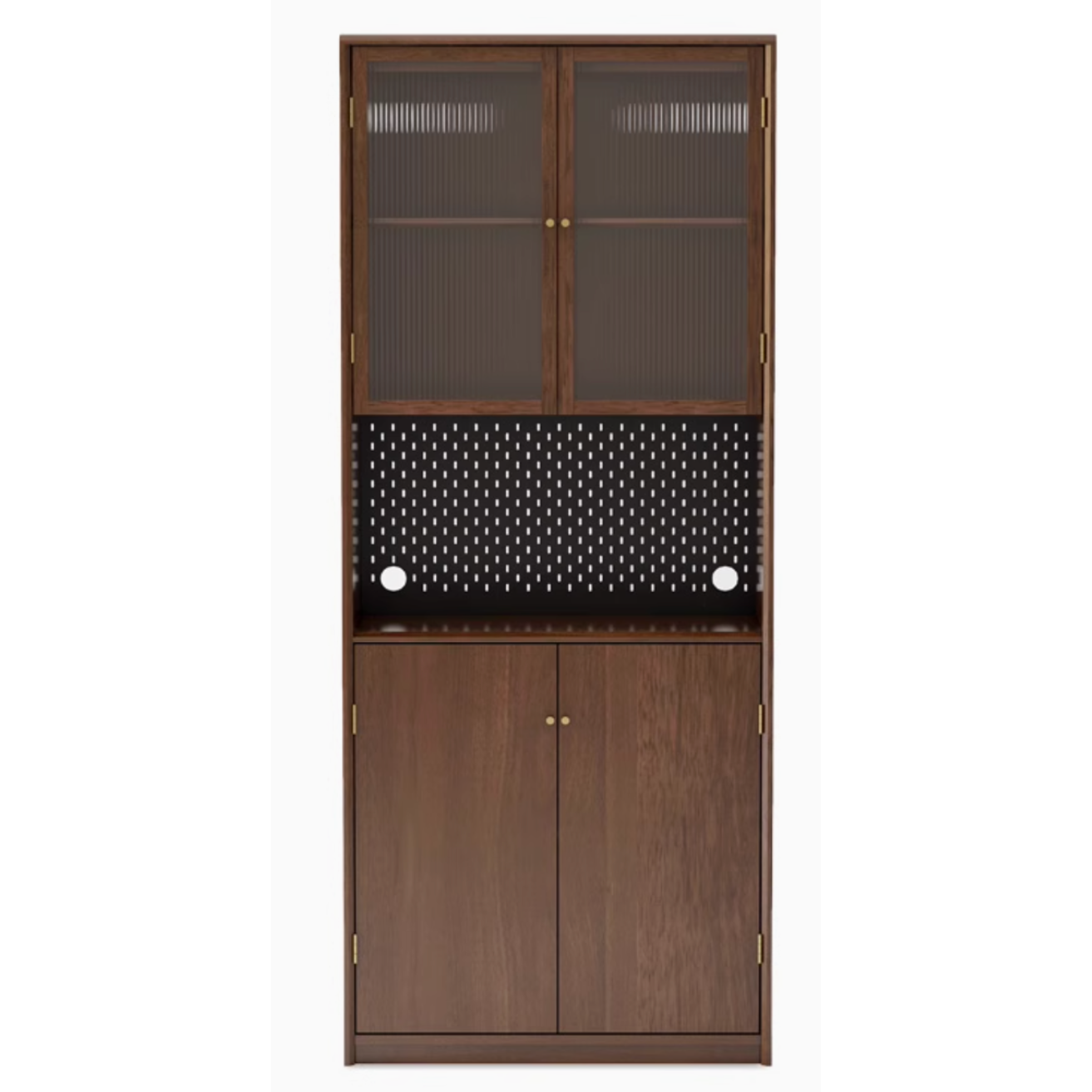 Black Walnut, Golden Sandalwood Solid Wood Bookshelf