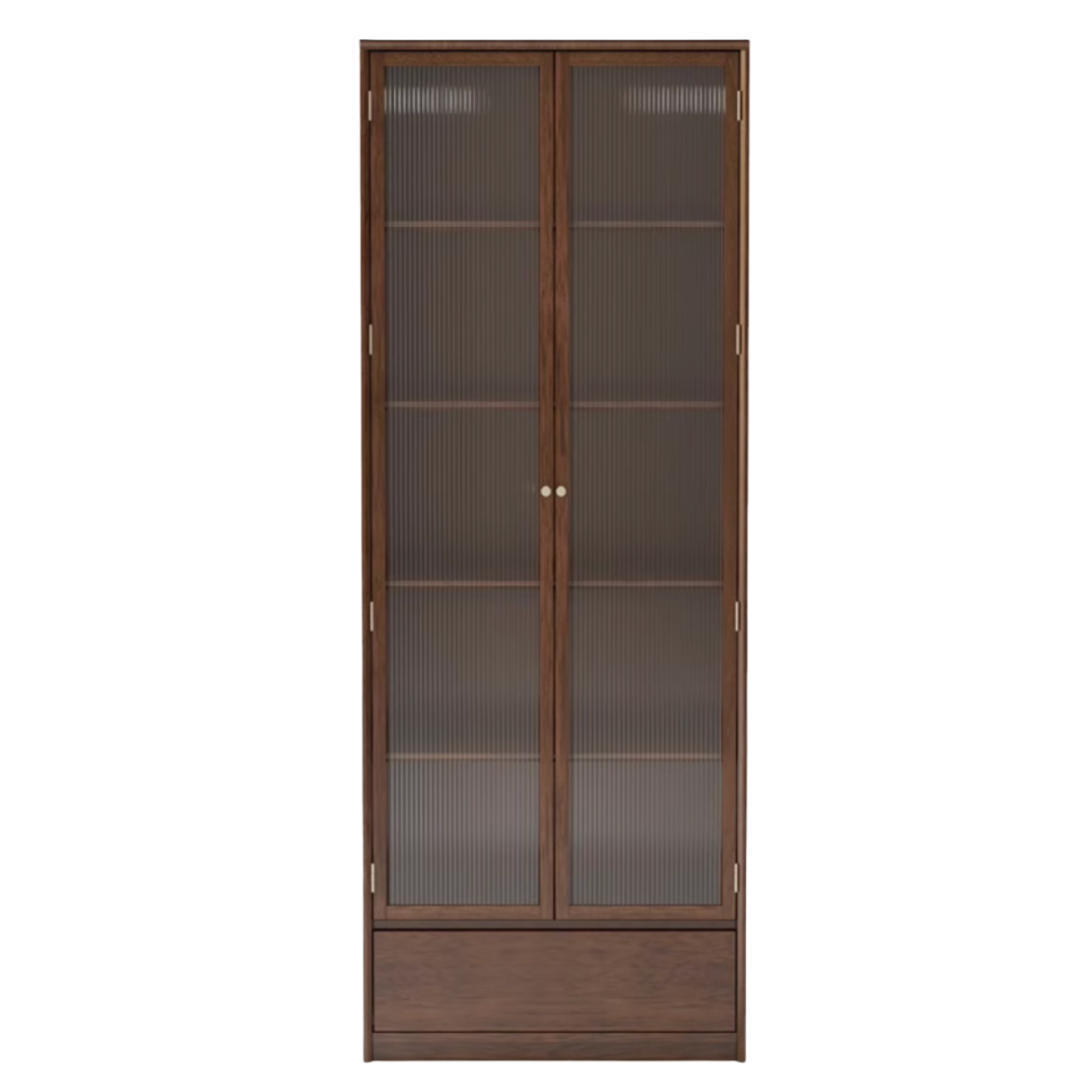Black Walnut, Golden Sandalwood Solid Wood Bookshelf
