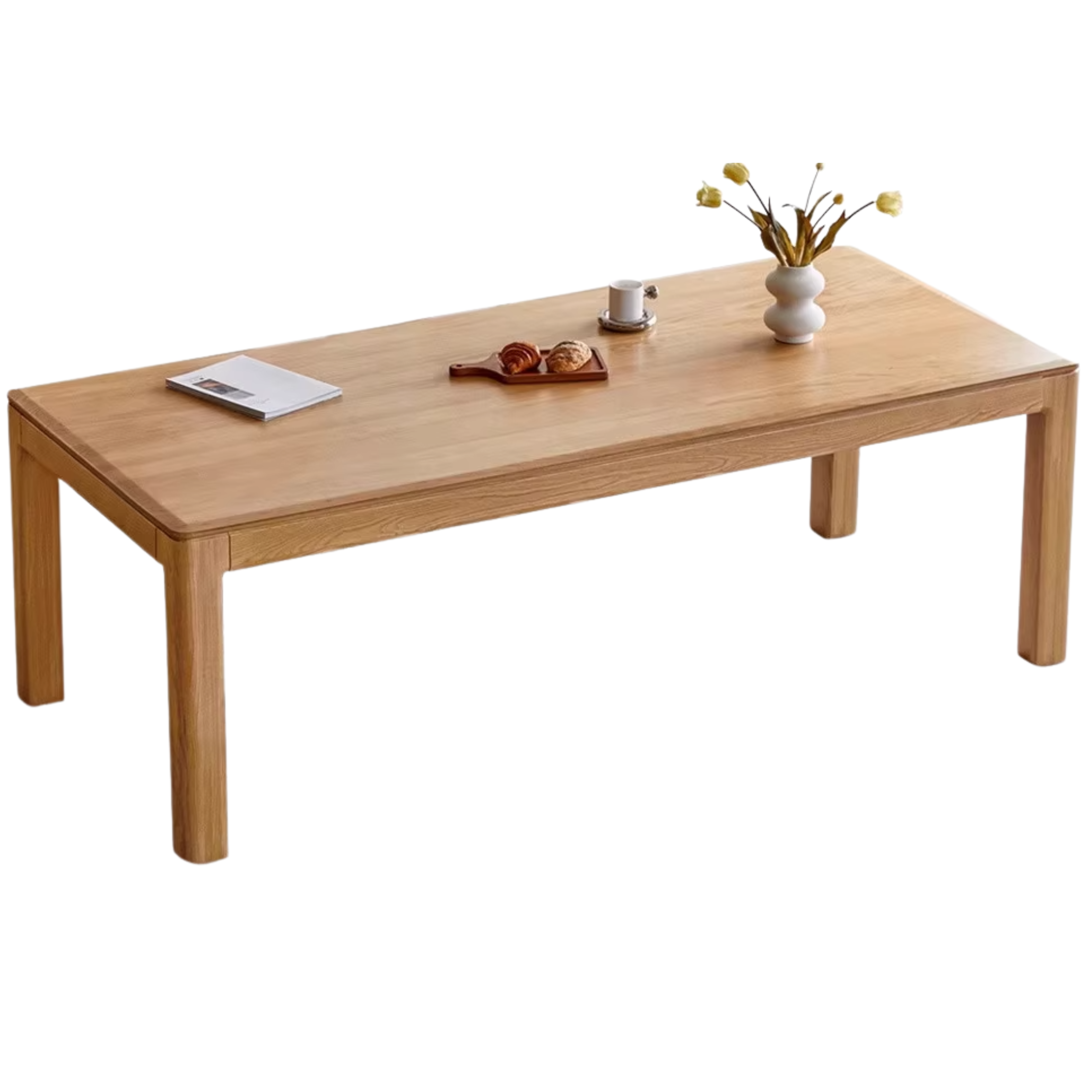 Ash, Oak Solid Wood Long Dining Table