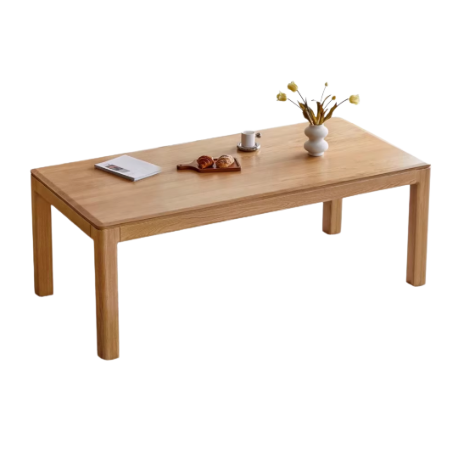 Ash, Oak Solid Wood Long Dining Table