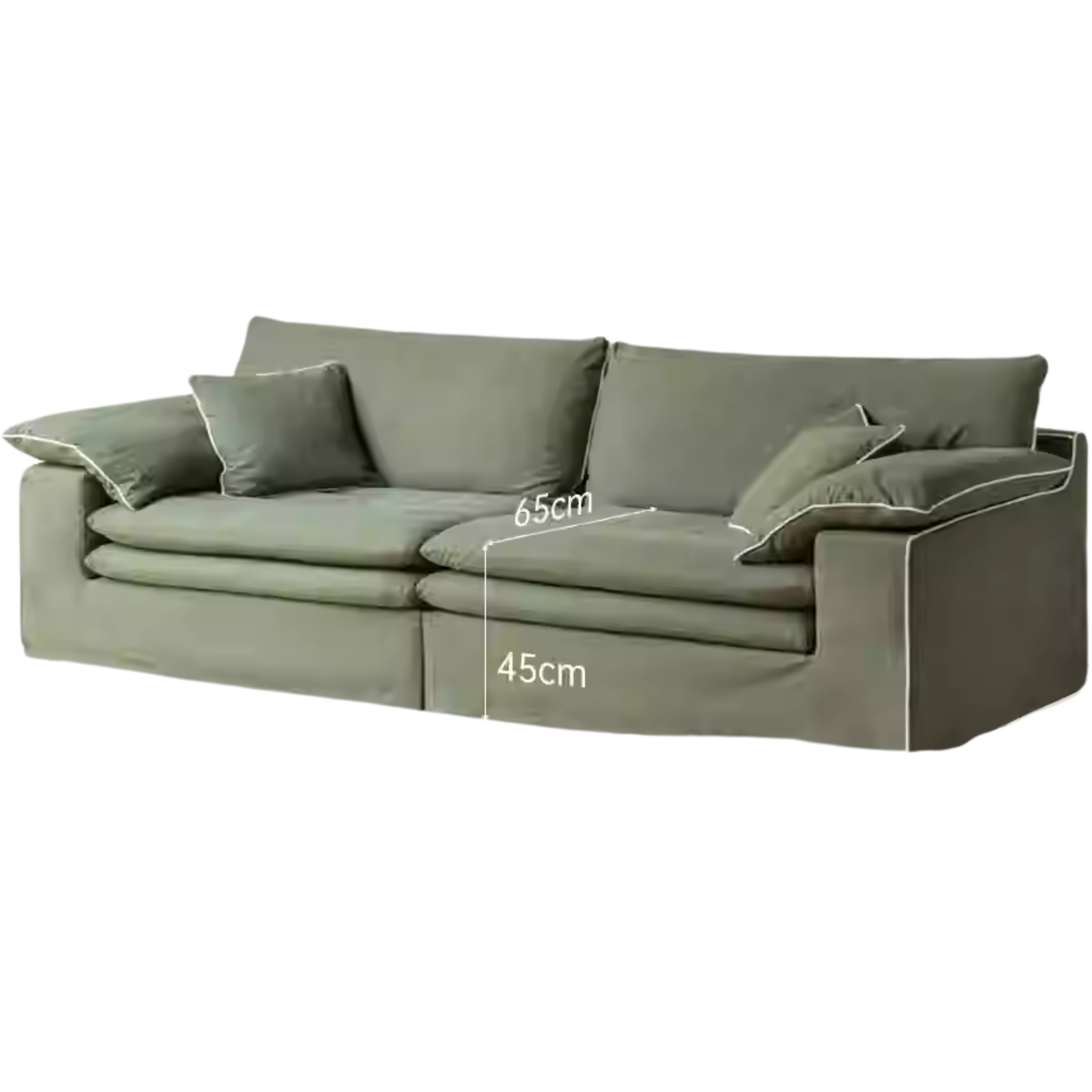 Cotton and Linen Sofa Wabi Sabi Style