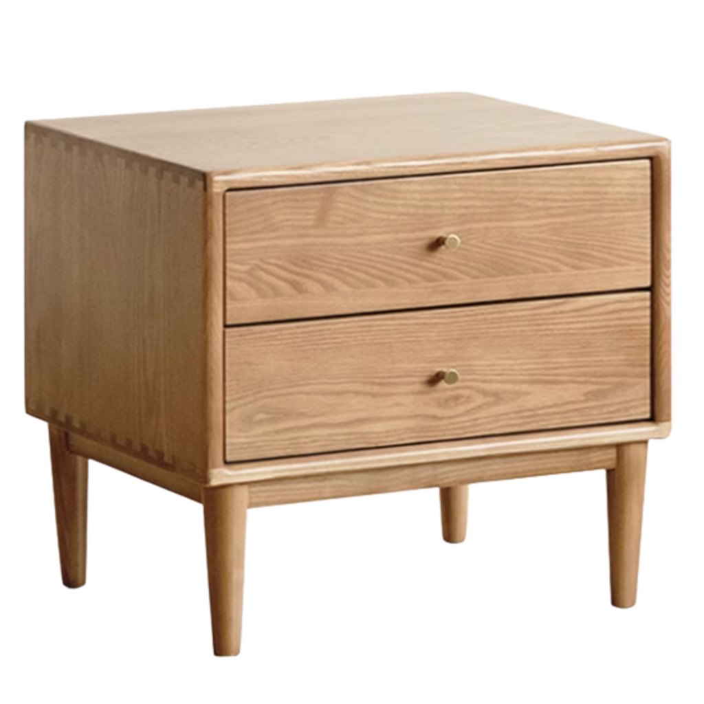 Ash, Cherry Solid Wood Modern Style Nightstand