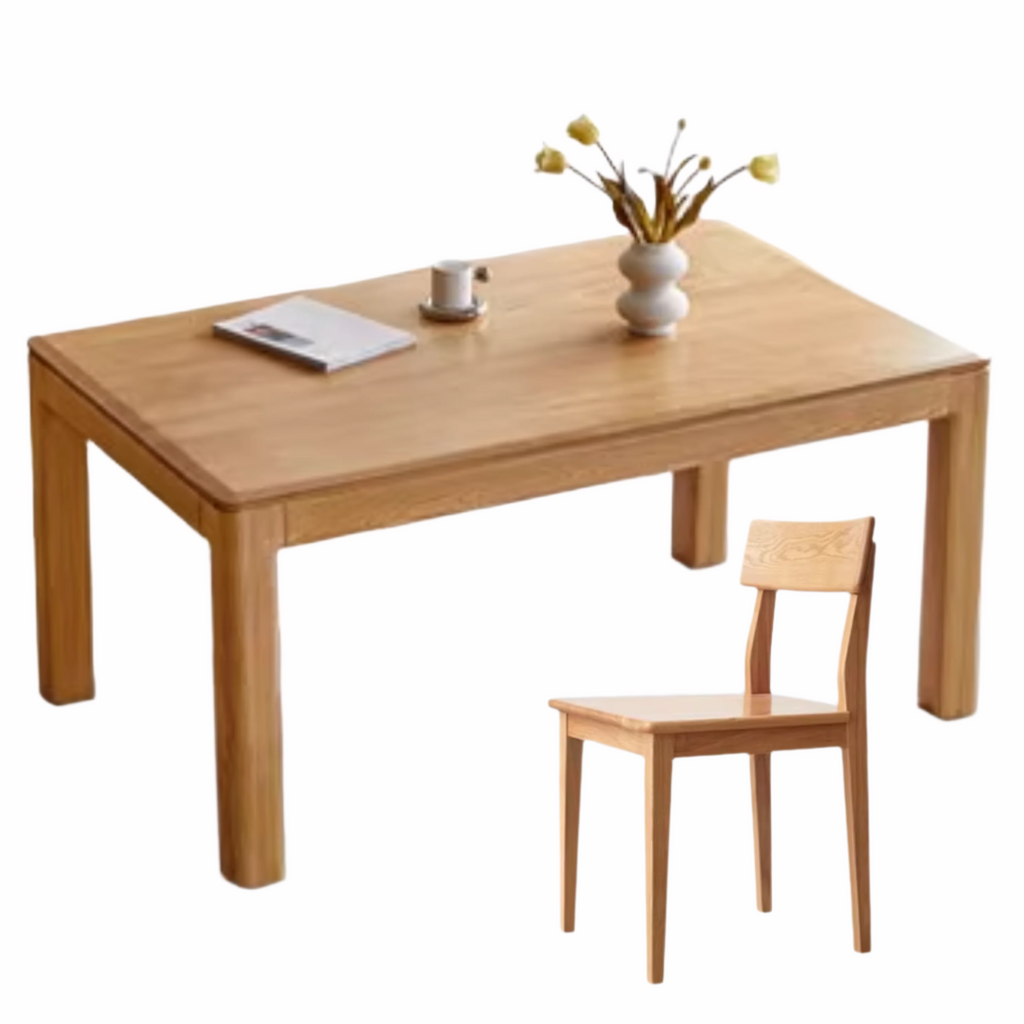 Ash, Oak Solid Wood Long Dining Table