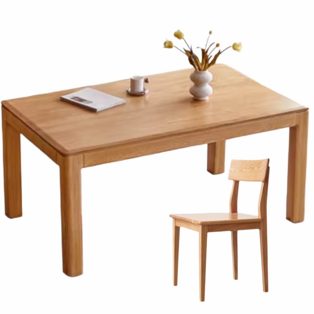 Ash, Oak Solid Wood Long Dining Table