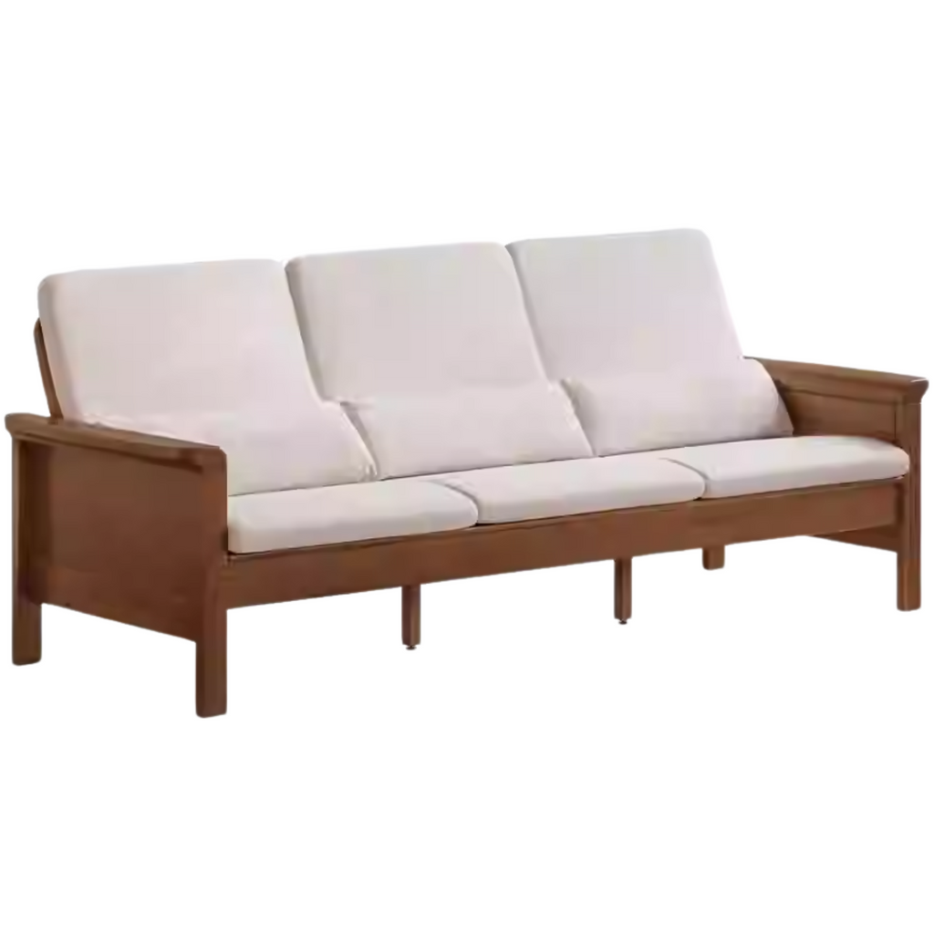 Ash Solid Wood Dual-purpose Fabric Sofa.