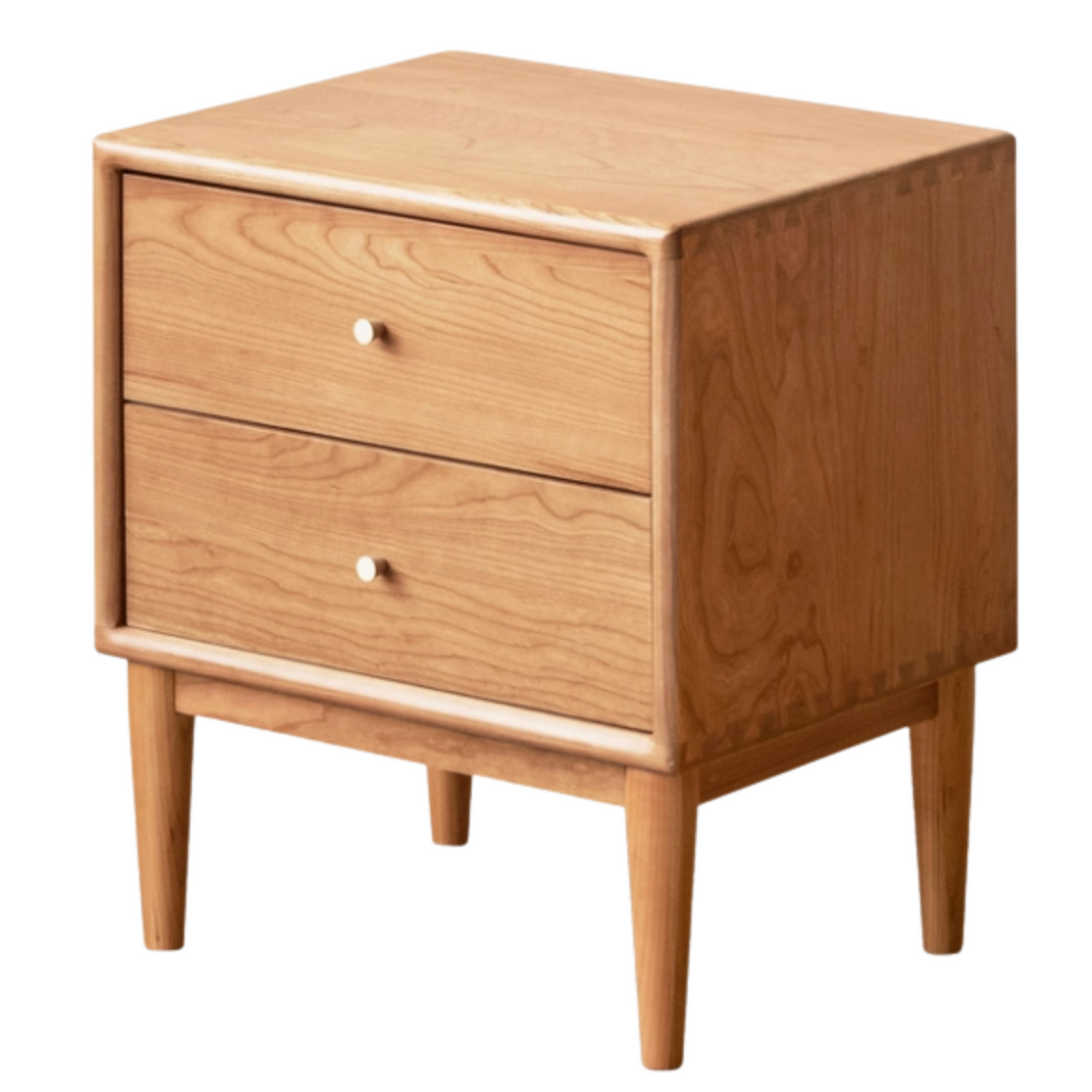 Ash, Cherry Solid Wood Modern Style Nightstand