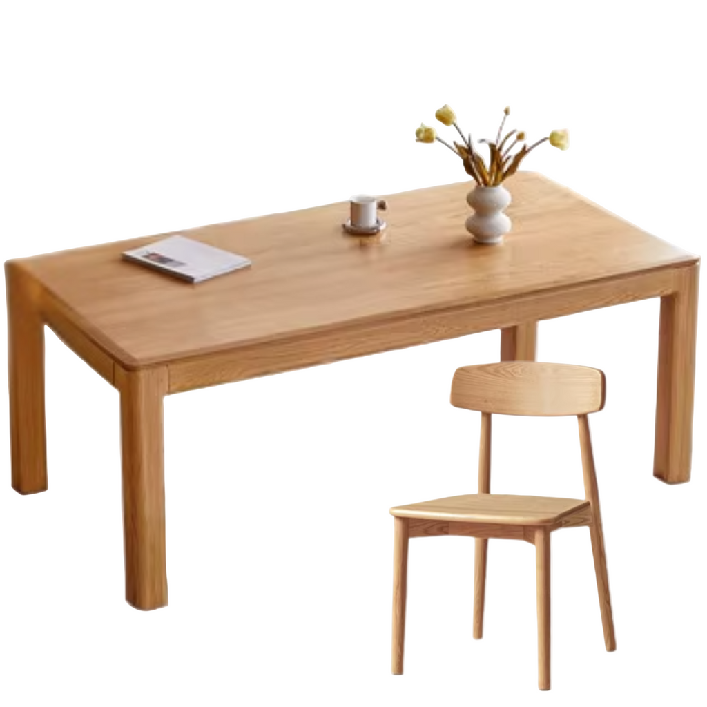 Ash, Oak Solid Wood Long Dining Table