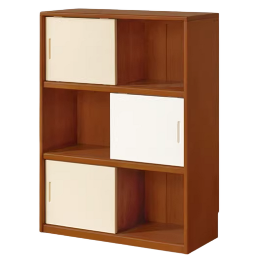 Poplar Solid Wood Bauhaus Side Cabinet