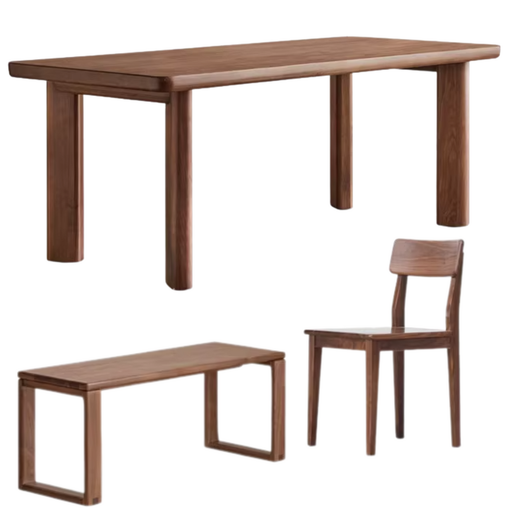 Black Walnut Solid Wood Dining Table