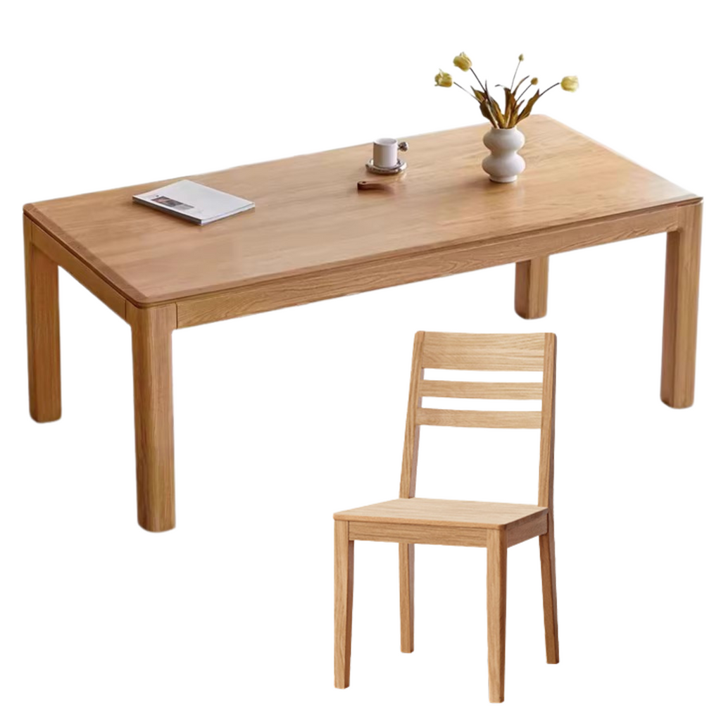 Oak Solid Wood Long Dining Table