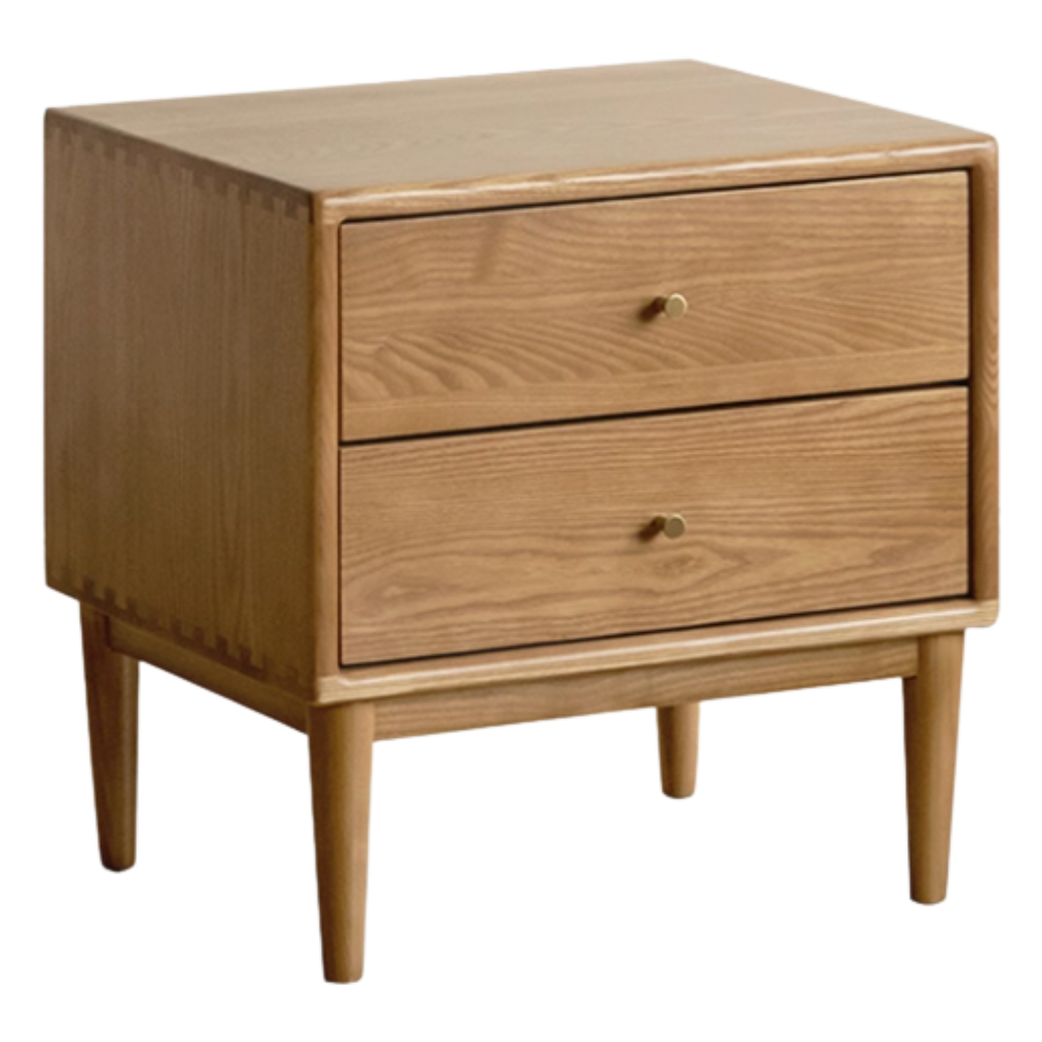 Ash, Cherry Solid Wood Modern Style Nightstand