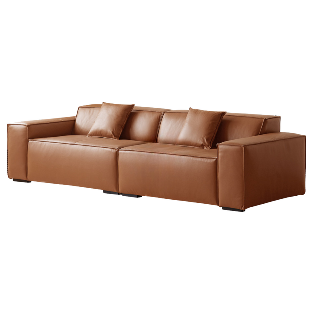 Leather Italian Light Luxury Sofa
