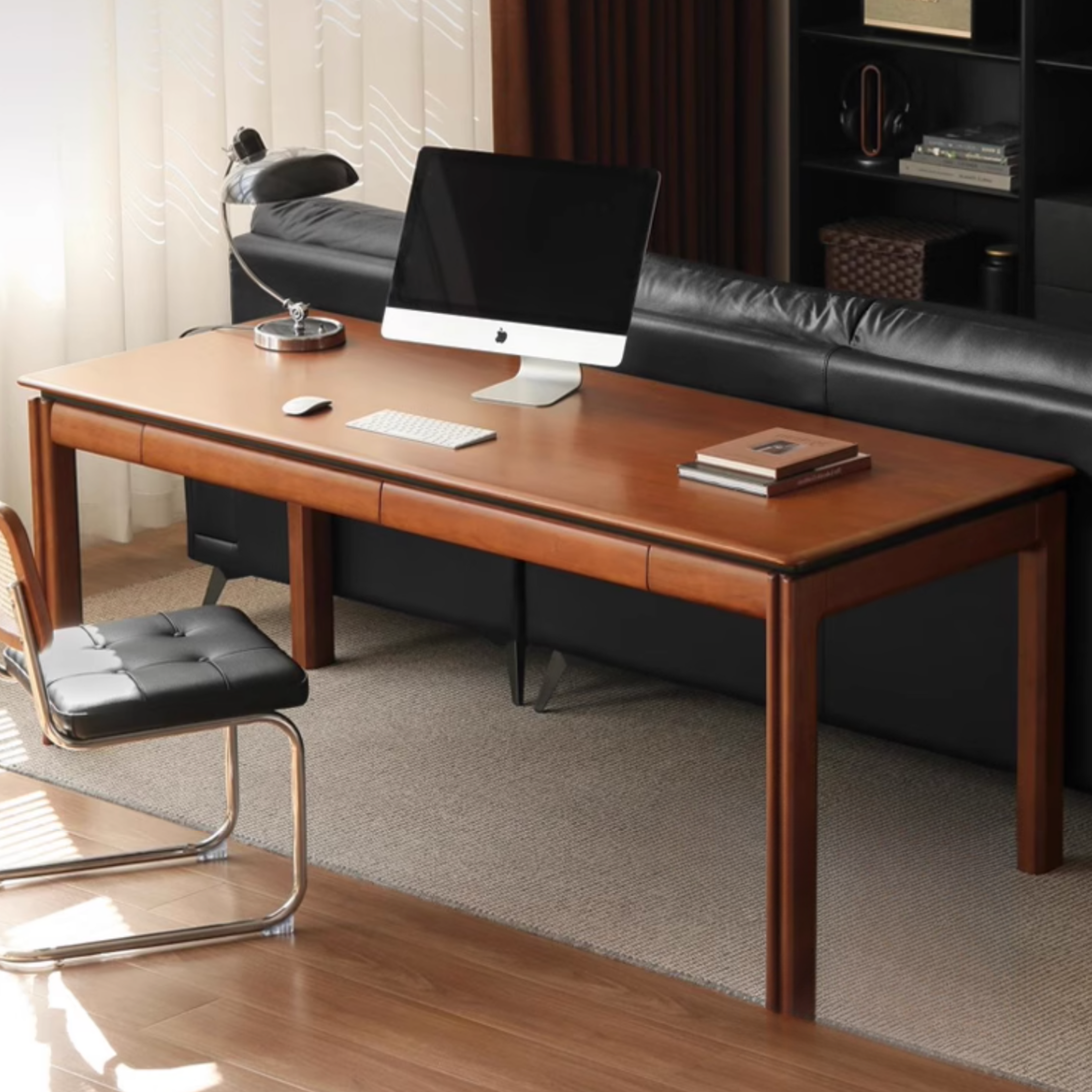 Poplar Solid Wood Antique Style Office Desk