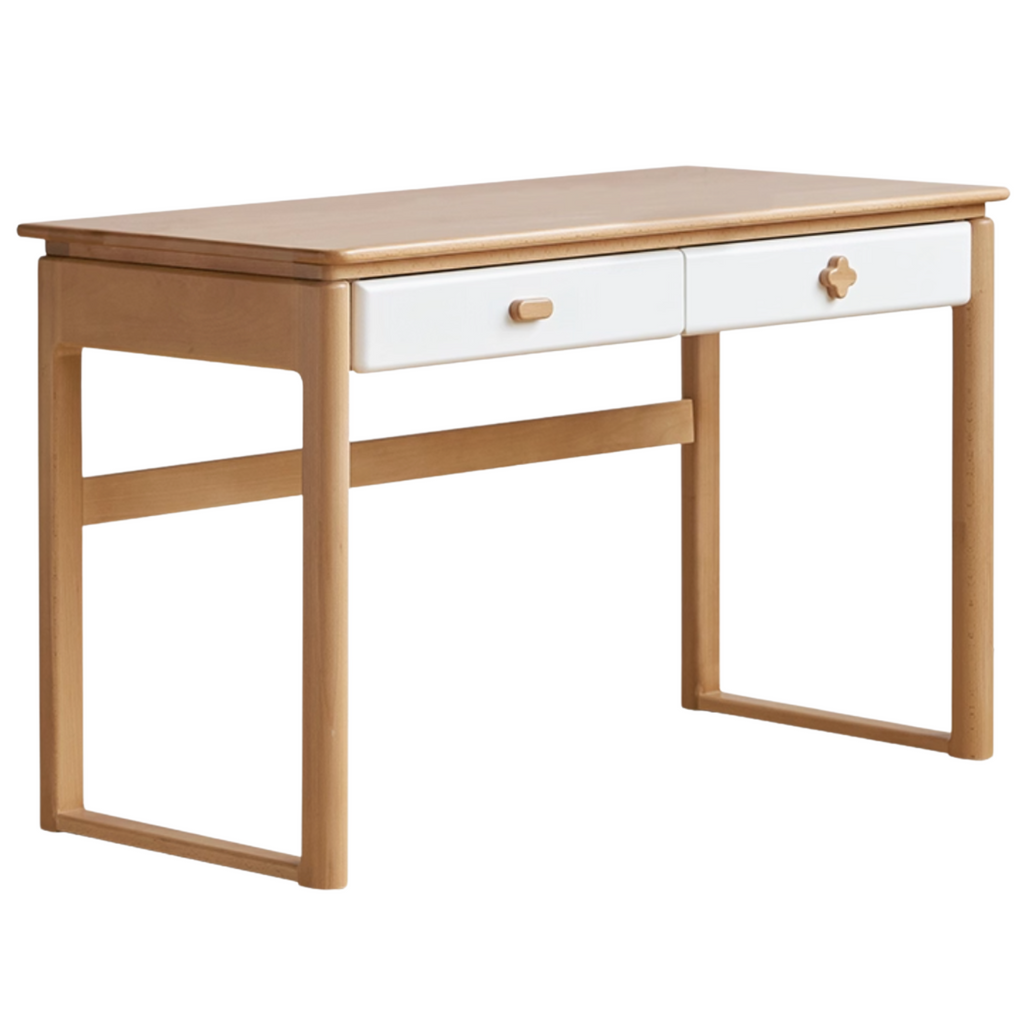 Beech Solid Wood Kids Learning Desk with Eye Protection Lamp