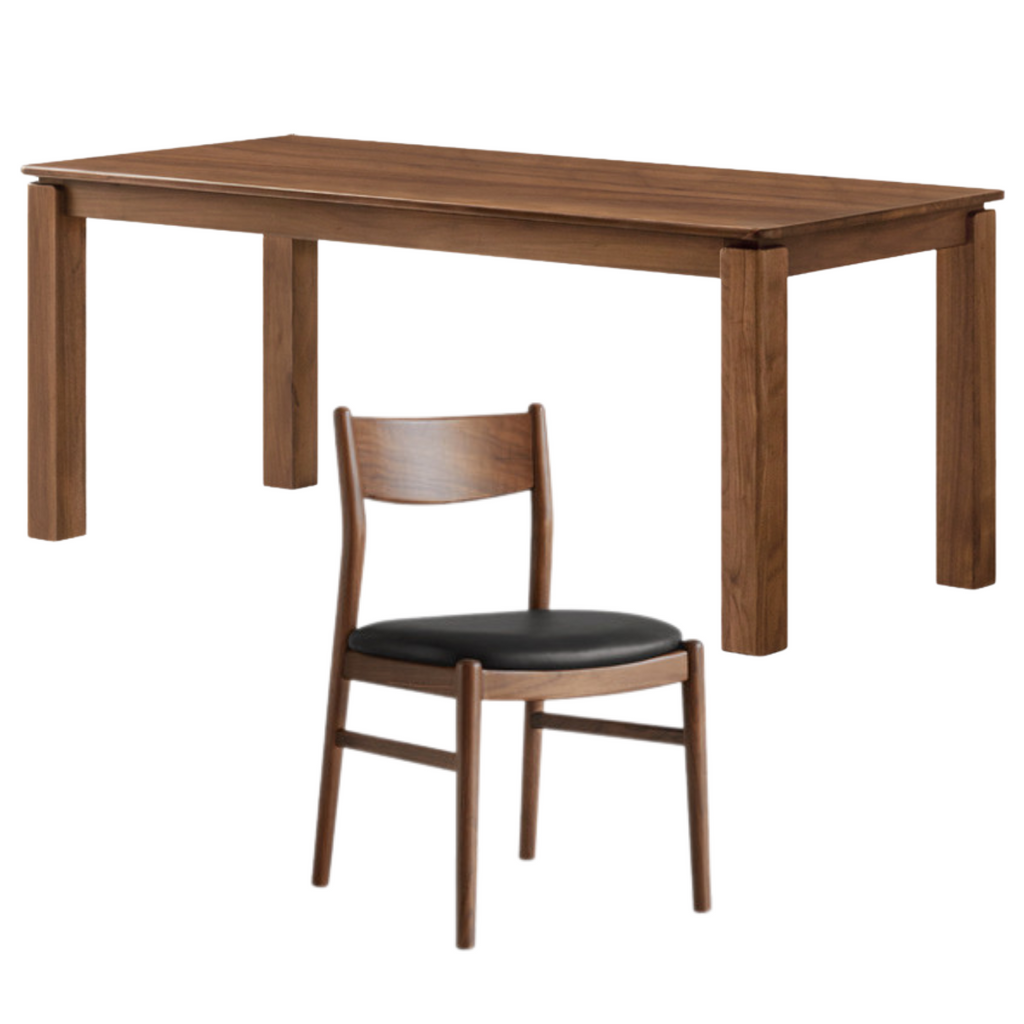 Black Walnut, Ash, Oak Solid Wood Large Board Dining Table