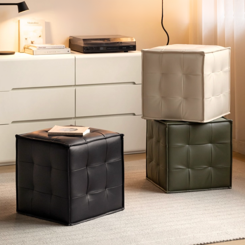 Leather Modern Simple Style Dressing Stool