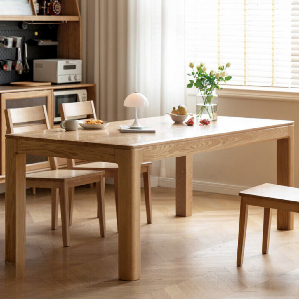 Oak Solid Wood Long Dining Table