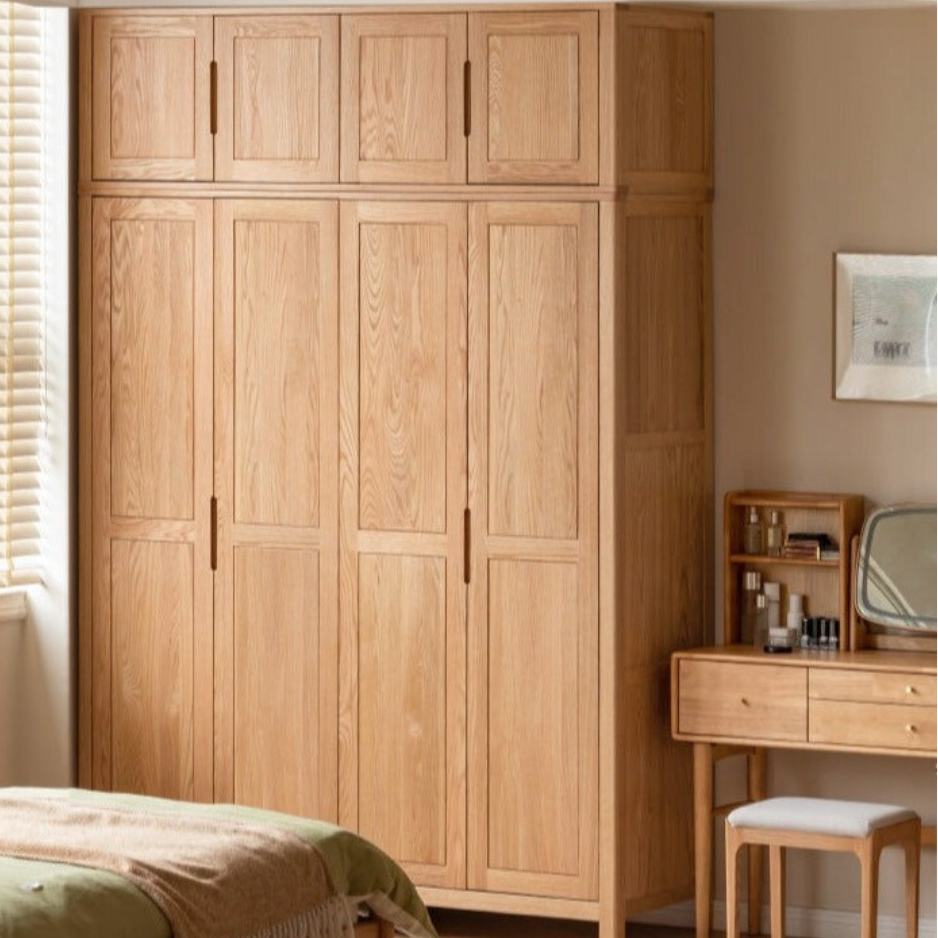 Oak solid wood combined Wardrobe.