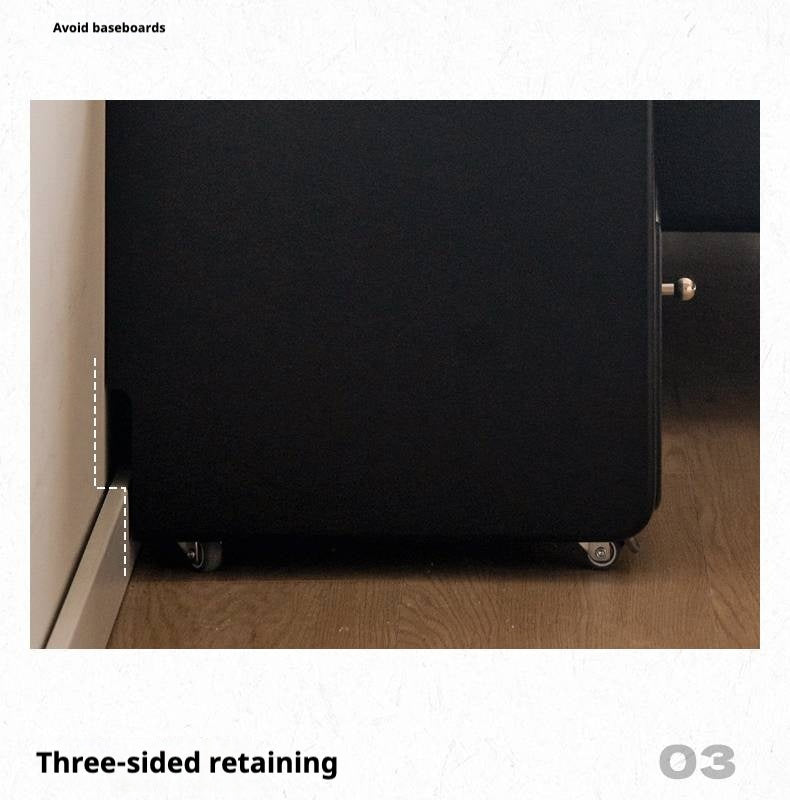 Rubber Solid Wood Multi Functional Nightstand.