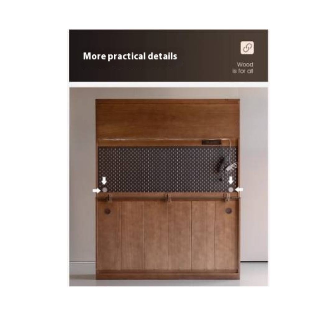 Oak Solid Wood Sideboard Cabinet