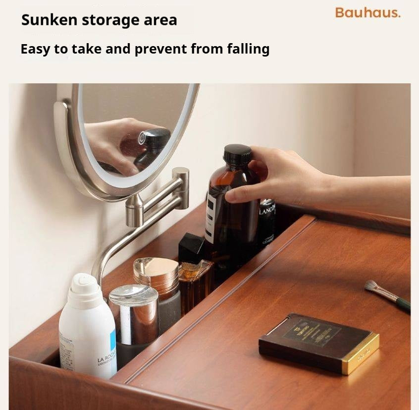 Poplar Solid Wood Classic Vintage Makeup Table