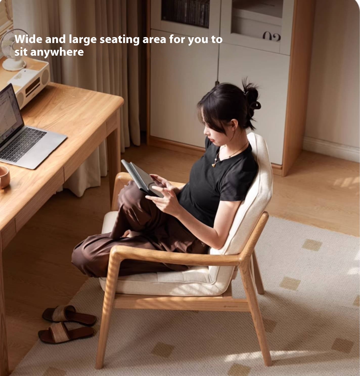 Oak Solid Wood Modern Style Chair