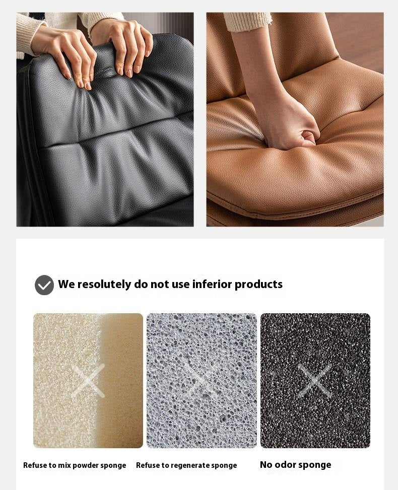 Leather High Backrest Rotating Bar Chair