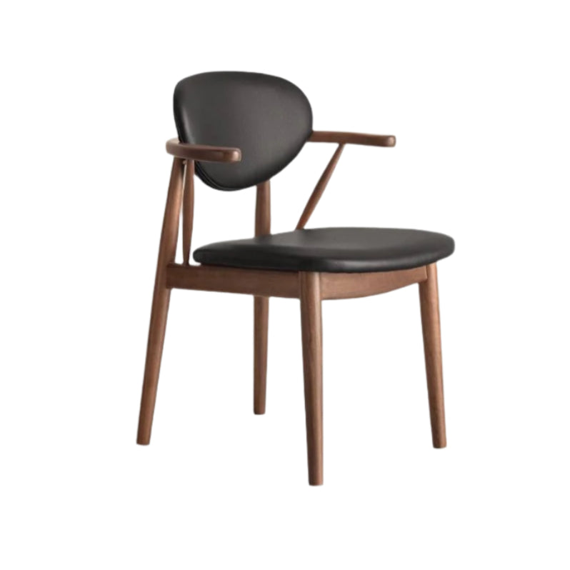 Solid Golden Sandalwood Dining Armchair