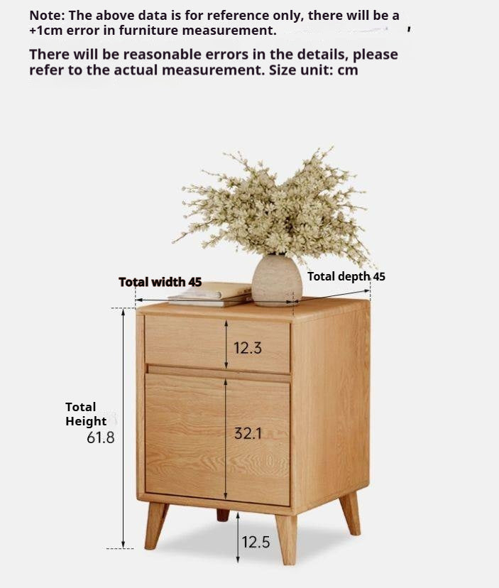 Oak Solid Wood Nordic Style Nightstand