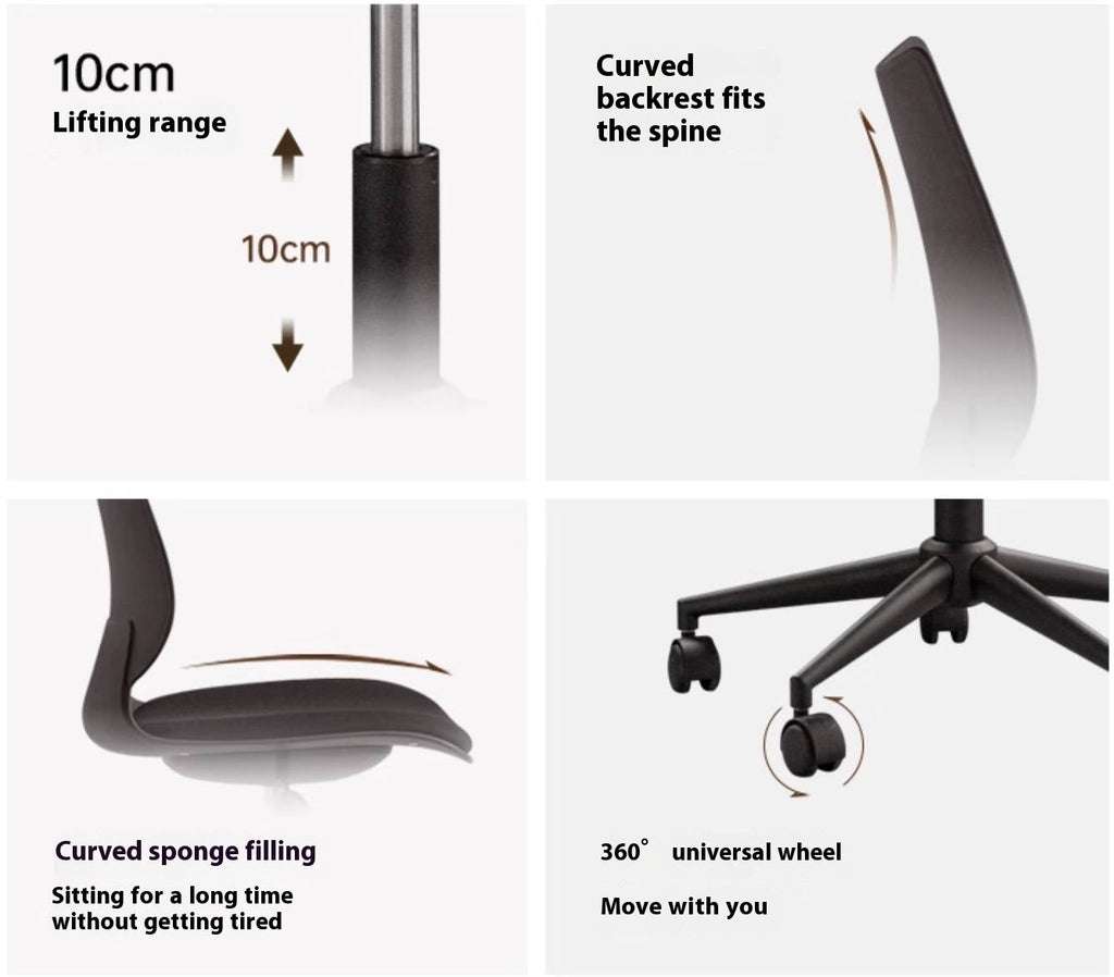 Fabric Adjustable And Casual Office Chair