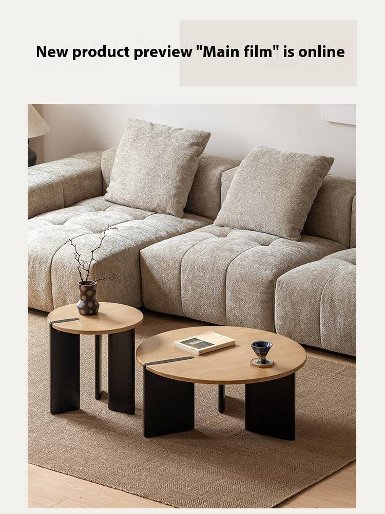 Ash Solid Wood Wabi Sabi Style Creative Coffee Table