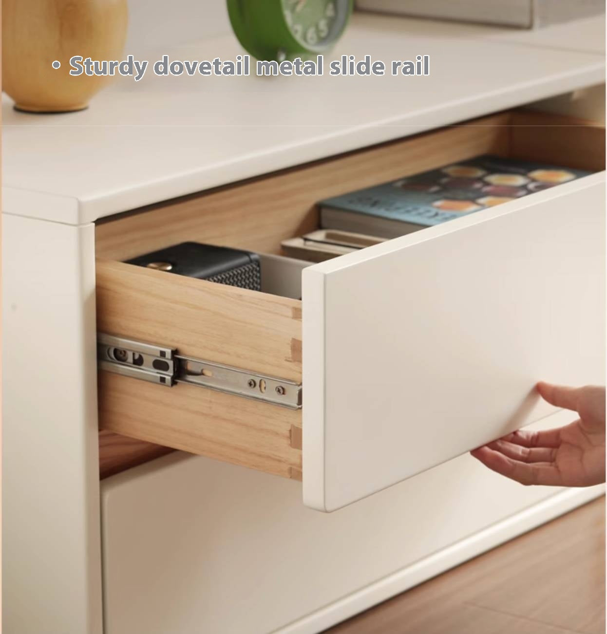 Rubber, Oak Solid wood Module Combination TV Stand.