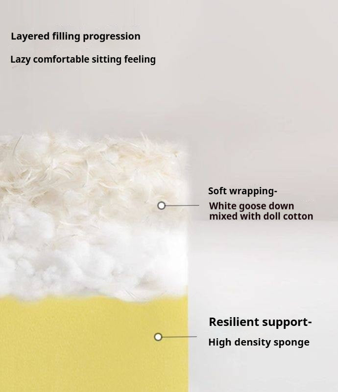 Cotton and Linen Sofa Wabi Sabi Style