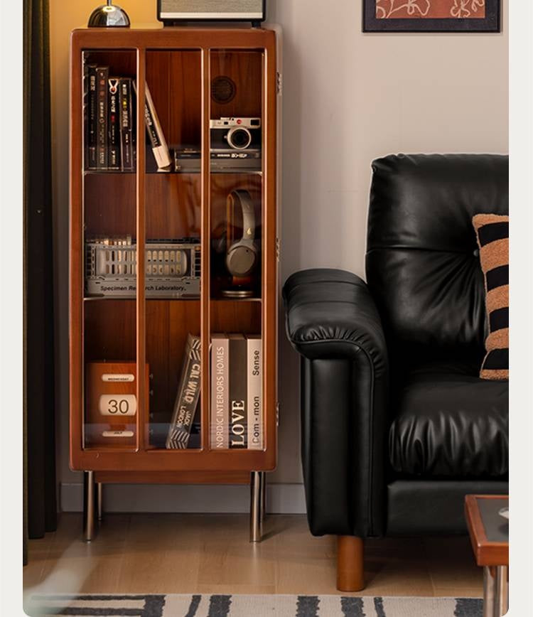 Poplar Solid Wood Bauhaus Style Side Cabinet