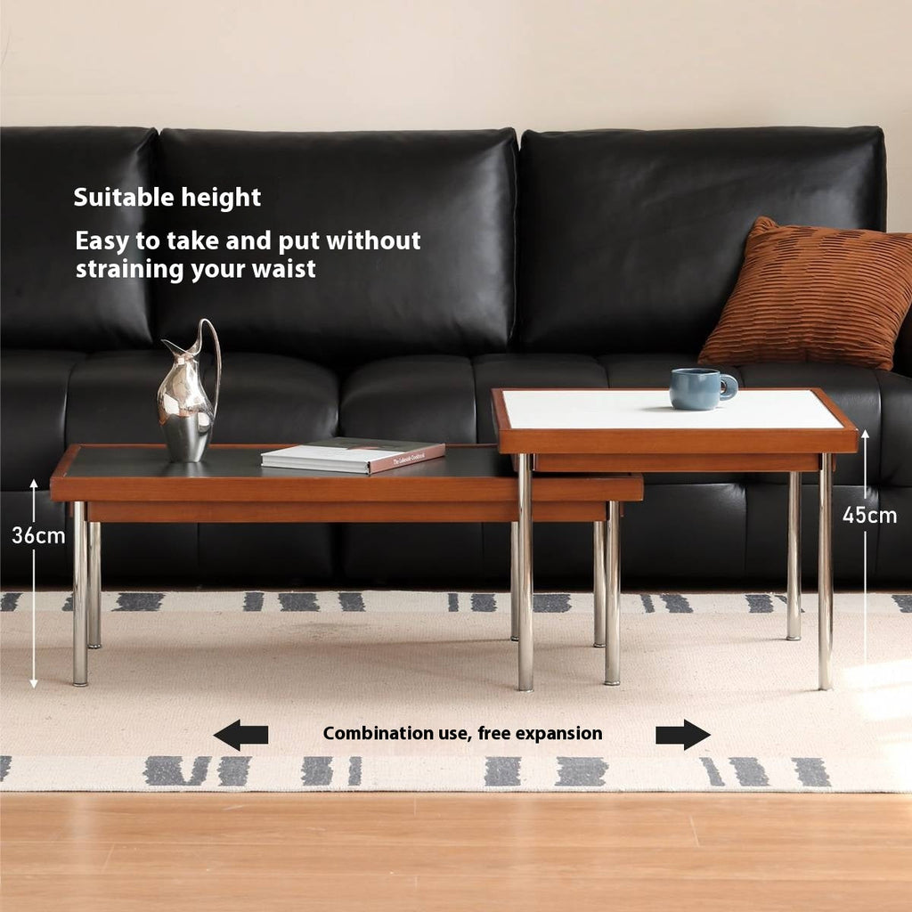 Poplar Solid Wood Ancient Square Tea Table