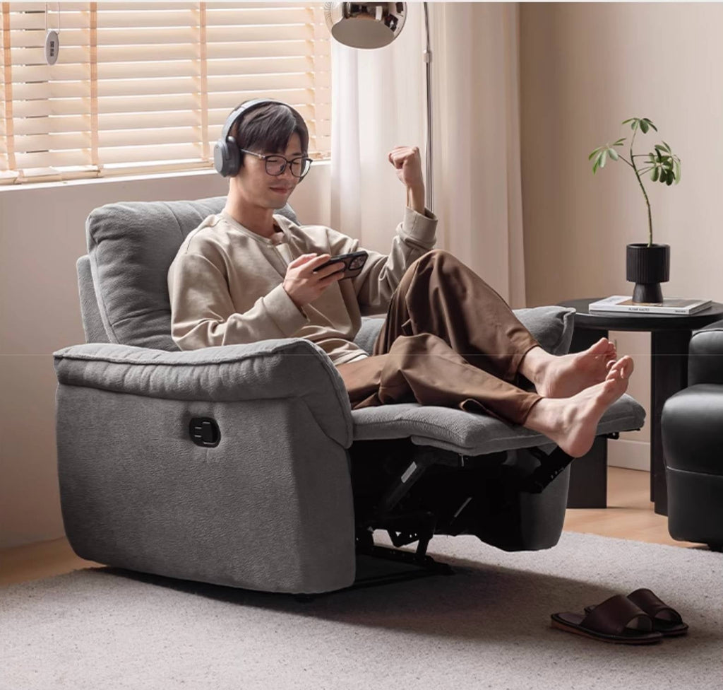 Fabric Modern Style Rocking Armchair