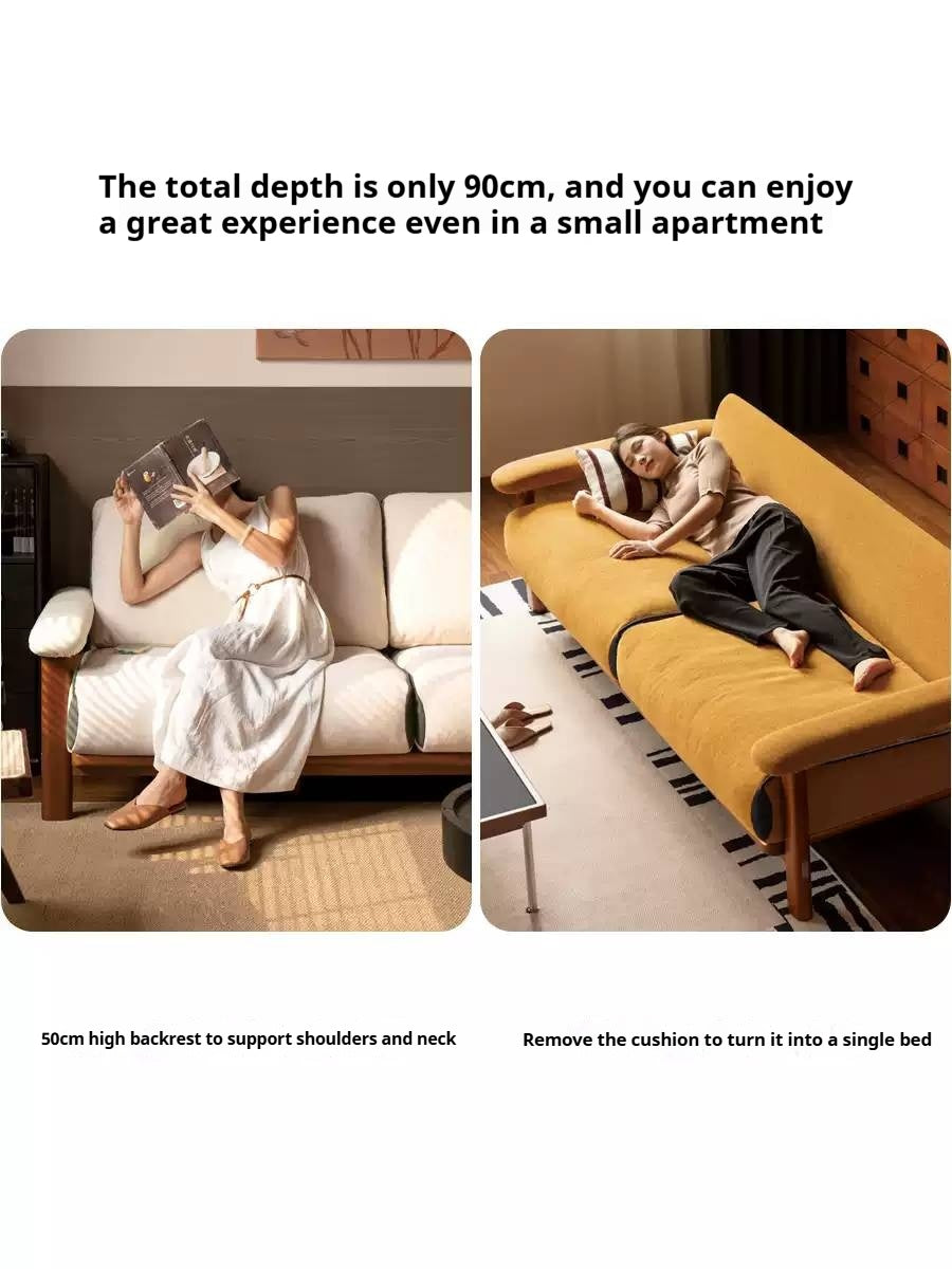 Beech Solid Wood Sofa Ancient Style