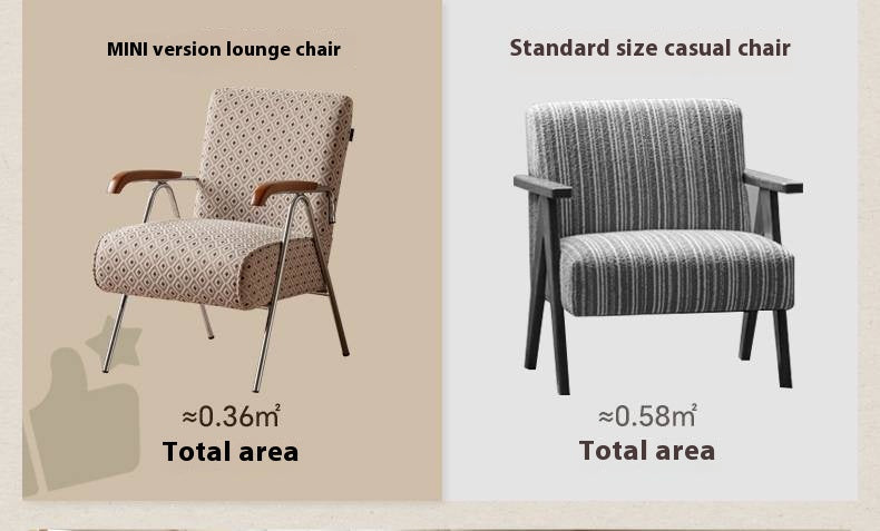 Beech Solid Wood Fabric Sofa Chair