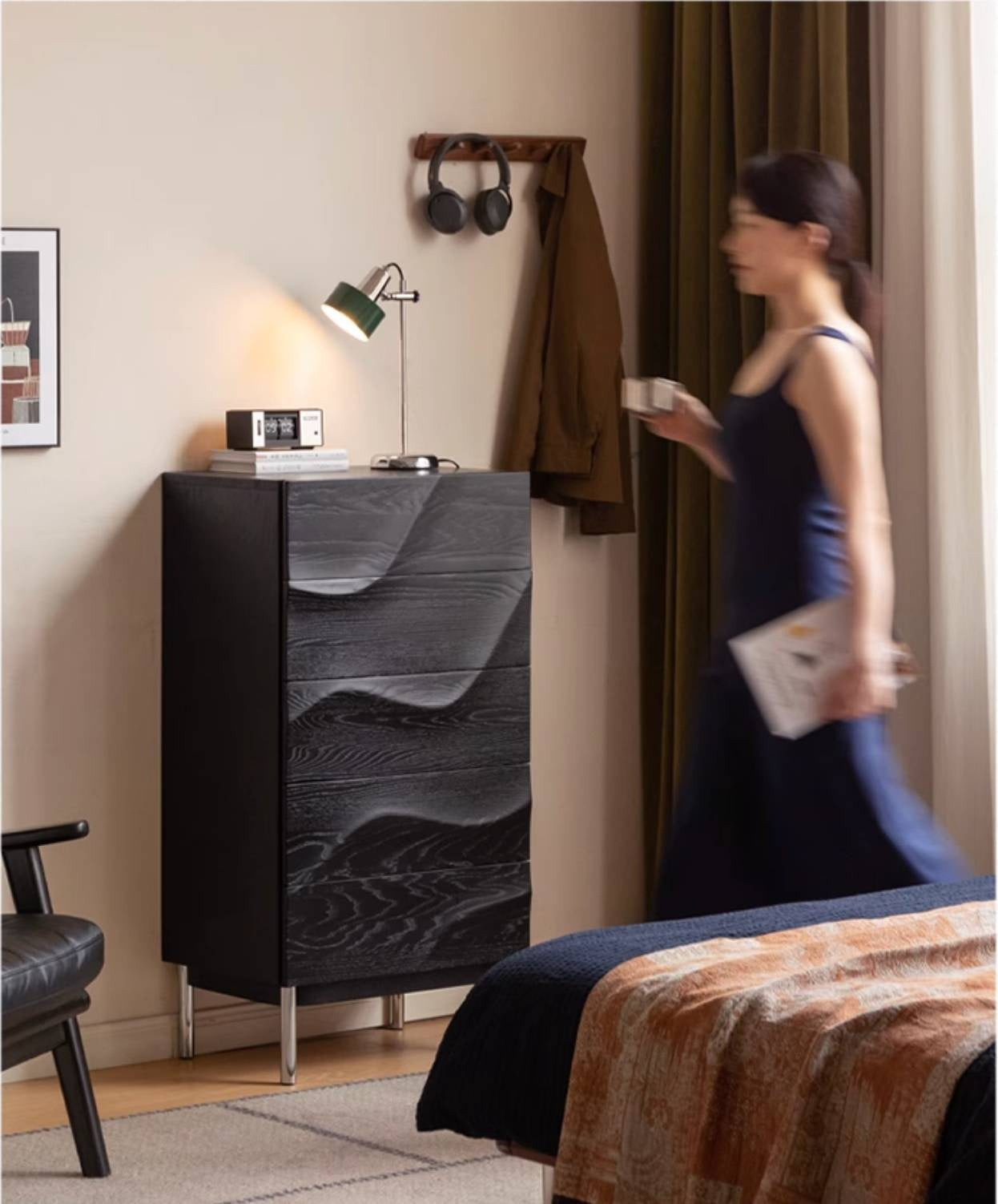 Oak Solid Wood Bauhaus Chest of Drawers