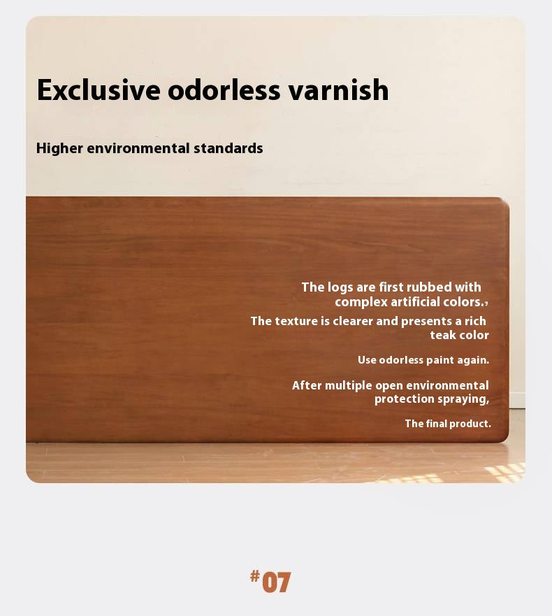 Poplar Solid Wood Antique Style Rectangular with Pull-out Workbench Office Desk